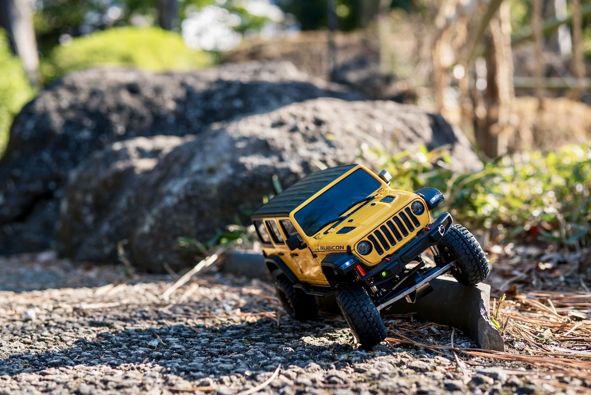 ミニッツ4x4 ラングラーのカスタム(第一段階)が完成しました ミニッツ4x4 ラングラーのカスタム(第一段階)が完成しました