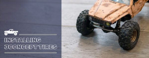 SCX24にJconcepts Megalithic 57mmを装着(サイズも測定)