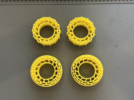 INJORA 4pcs Silicone Rubber Inserts for 56-58mm 1.0" Tires
