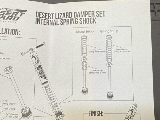 Yeah Racing DESERT LIZARDの構造