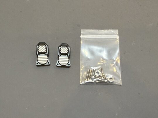 INJORA 2pcs 10g/pcs Black Brass Diff Covers